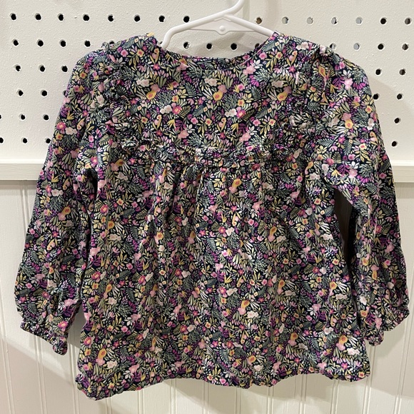 Tape à l'Oeil Other - French floral toddler blouse shirt in pinks and greens